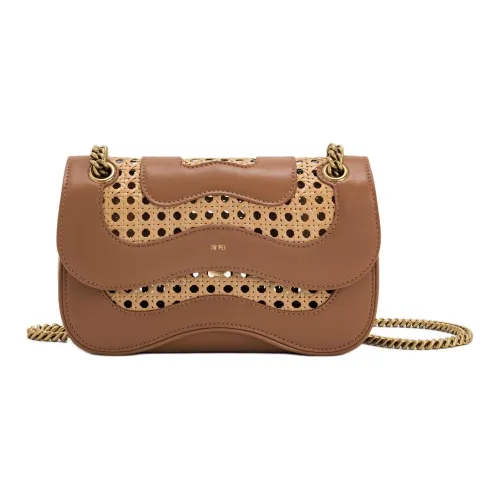 JW PEI Веганская кожа Сумка через плечо Женская Коричневая