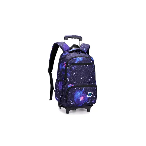 Natural Fish Нейлон Троллей Рюкзак Стандартный Черный Темно-синий Небесно-синий