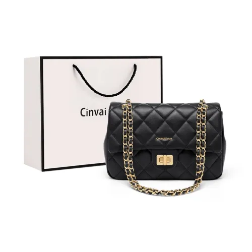 CinvaiKrose Сумка через плечо из коровьей кожи с синтетической кожей плечевая сумка маленькая женская черный экрю