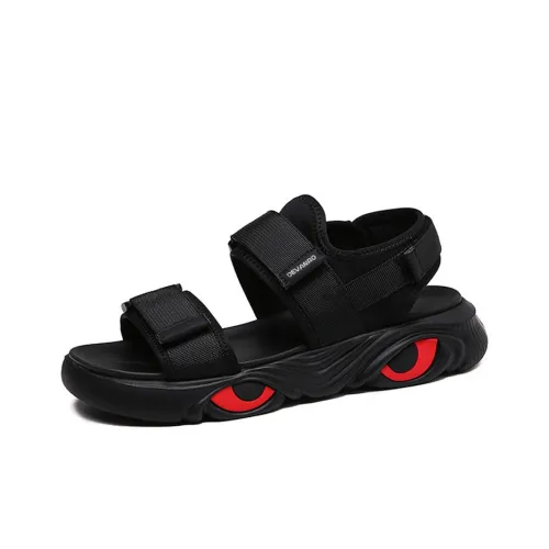 Devanro Пляжные сандалии Мужские Черные