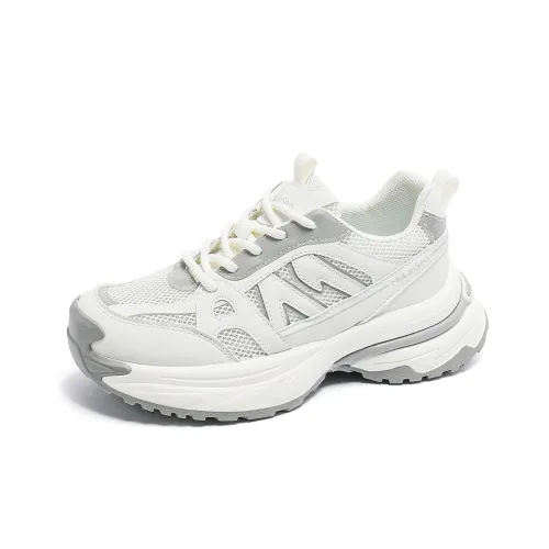 Mulinsen Высота Увеличивающая Устойчивая к Износу Легкая Дышащая Низ Резистентный Низкий Топ Толстоподошвенные Кроссовки Женские