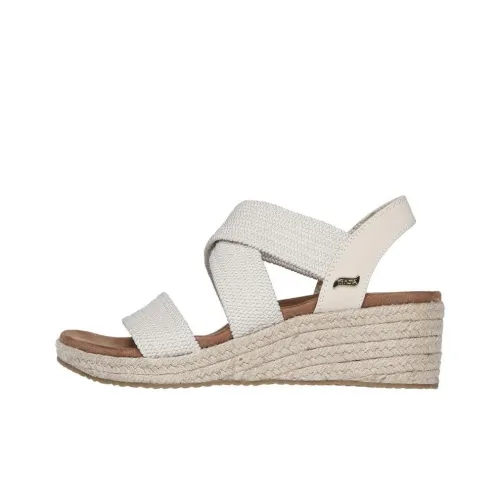 Skechers ARCH FIT BEVERLEE One Ремешок Сандалии Средний Каблук Женские Белые Коричневые