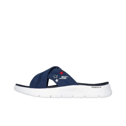 Skechers GO WALK Fle Слипоны Женские Blue