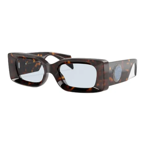 VERSACE Внедренные Квадратные Солнцезащитные очки Женские Черепаховый