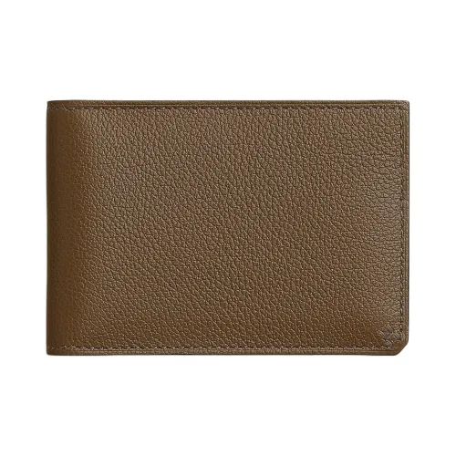 HERMES H Sellier Evercolor Телячья кожа Картхолдер Женские 4C Ecorce Bark 6T Toundra Тундровый Зеленый Коричнево-зеленый