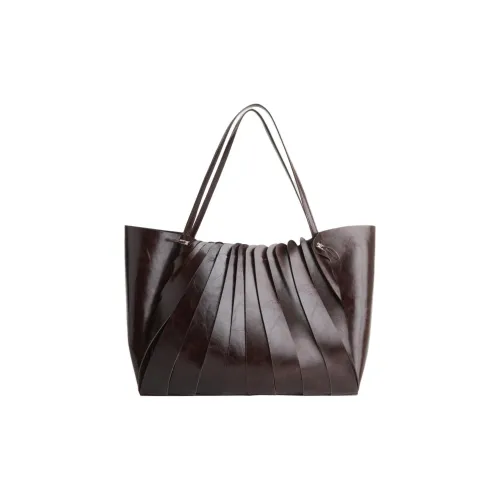 COPERNI Кожа Тоут Сумка Сумка для покупок Сумка Сумка через плечо Женская Темно-красная Умбра