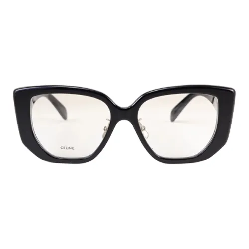 CELINE Ацетат Нерегулярная форма Оправа для очков Унисекс Черный