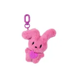 Подвеска в виде кролика с ушами [Розово-красный]