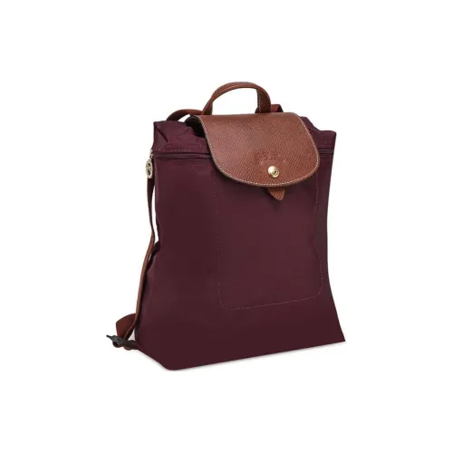 LONGCHAMP Le Pliage Полиамид с переработанным холстом рюкзак среднего размера женский бордовый