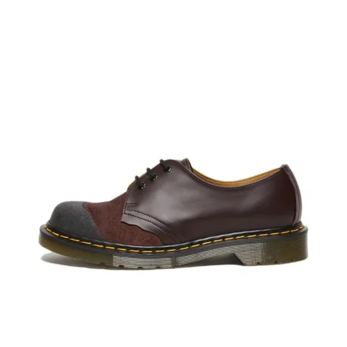 Dr.Martens 1461 Low Топ Женские повседневные туфли Унисекс Бычья кровь Красный