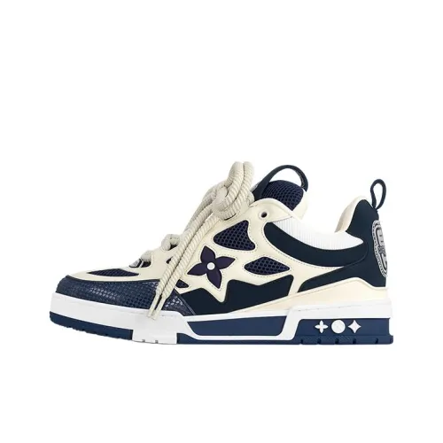 LOUIS VUITTON Skate Low Топ Кроссовки для скейтбординга Женские Морской синий