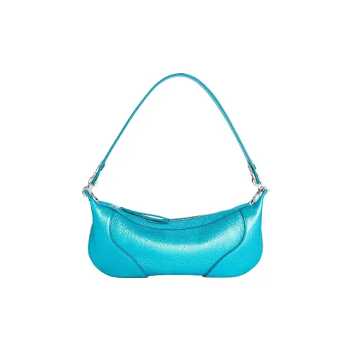 By Far Amira Корова Кожа Сумка через плечо Женская Озерный Синий