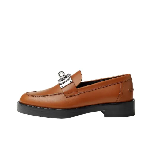 HERMES Лоферы Апельсин Женские