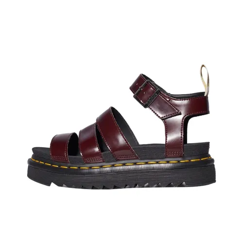 Dr.Martens Римские Сандалии Женские Вишнево-Красные