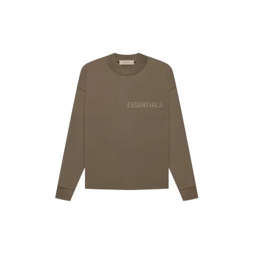 Fear of God Essentials FW22 T Рубашка Мужская Древесно-Кофейного Цвета