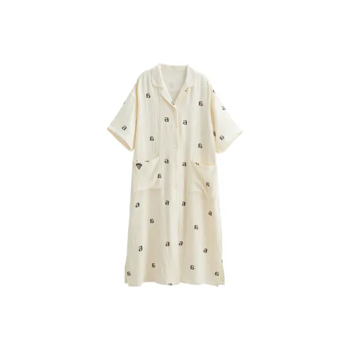 XUANZHITING Ночная сорочка Женская Светлый Абрикос