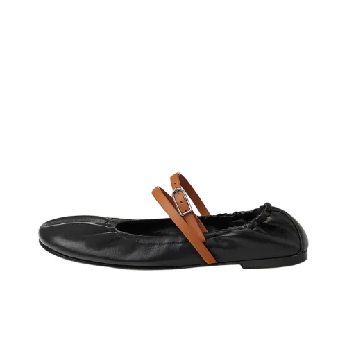HERMES Туфли Мэри Джейн Черные Женские
