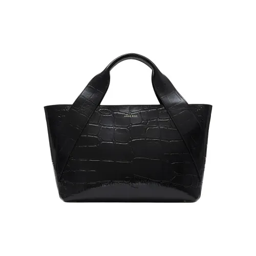 Anine Bing Кожа Тоут Сумка Сумка для покупок Сумка Женская Черная