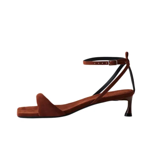 TIBI Cameron One Strap Sandals 4,5cm Women's Brown
