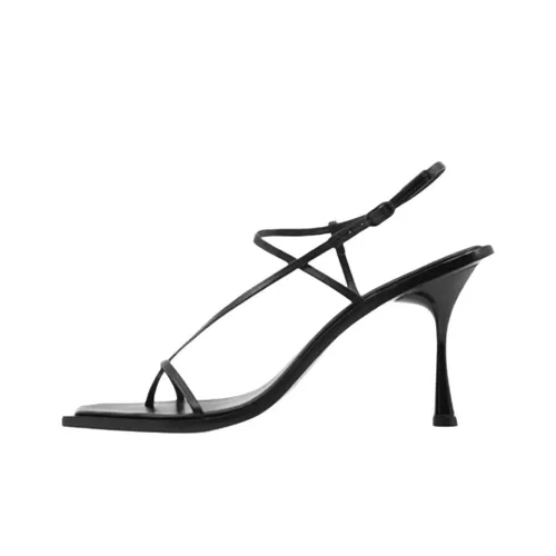 STUDIO AMELIA Филамент One Ремешок Сандалии 9 см Женские Черные