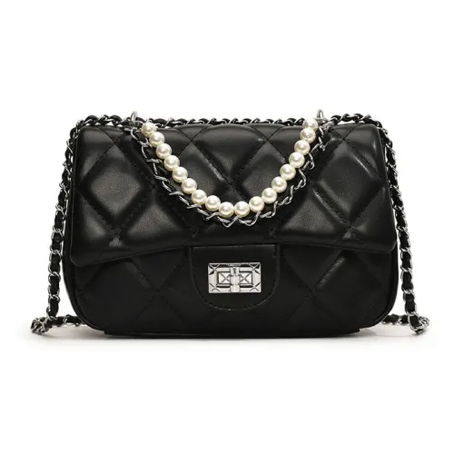 Bywhich ПУ (полиуретан) Сумка через плечо Стандартная Женская Черная Белая Розовая Серебряная