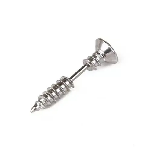 VERENA REINE Титановые стальные серьги-гвоздики унисекс 2 цвета