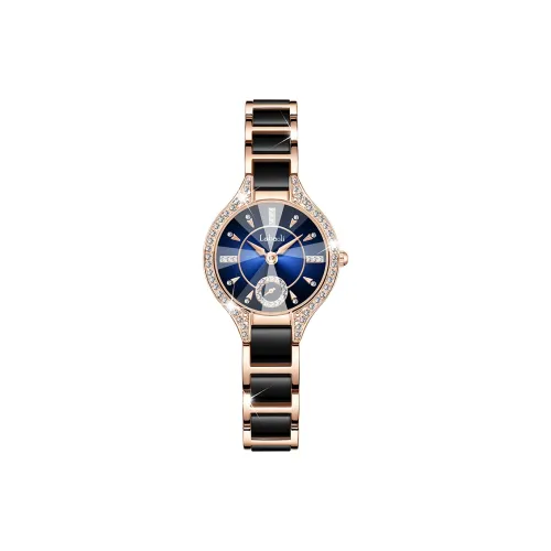 Labaoli LA256 Кварцевый механизм ремешок из нержавеющей стали женские часы синий циферблат