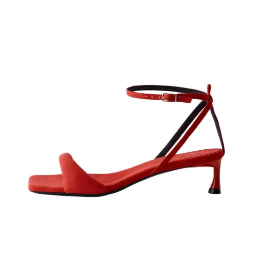 TIBI Cameron One Ремешок Сандалии 4,5 см Женские Красные