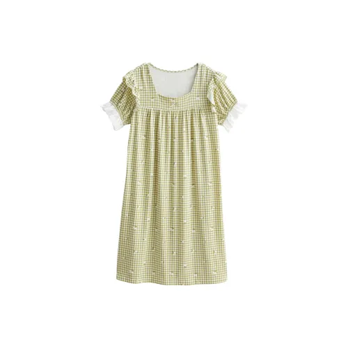 XUANZHITING Ночная сорочка Женская Светло-зеленая