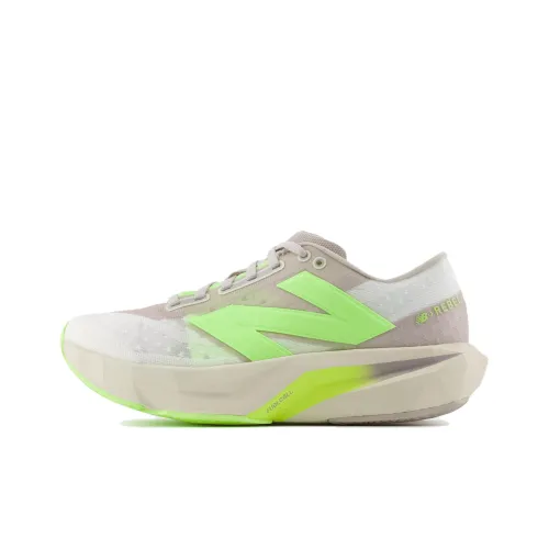 New Balance Rebel V4 Slip-Resistant Дышащий Легкий Низкий Топ Беговые Кроссовки Женские Серый Зеленый