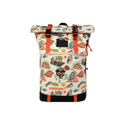 Doughnut X The Dudes Коллаборация Полиэстер Рюкзак Унисекс Бежевый Апельсин