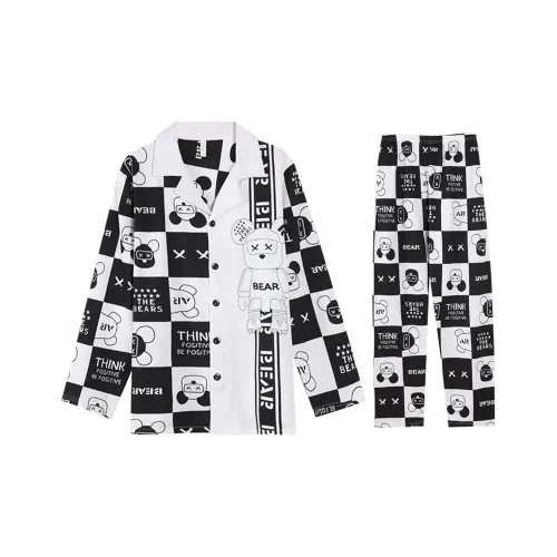 Lan Miao Пижамный комплект Мужской Черный