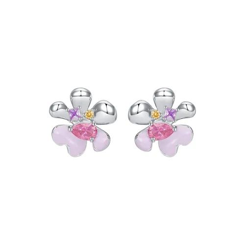 Lady Go S925 Серебряные Серьги-гвоздики Женские