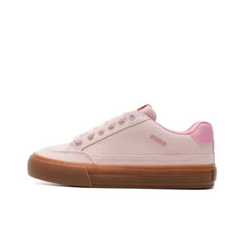 PUMA Court Classic Collection Vulc Износостойкий Легкий Низкий Топ Кроссовки для скейтбординга Женские Розовые