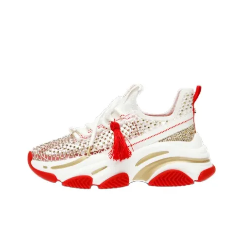 STEVE MADDEN Низкий топ Повседневная обувь Женская Белый Красный