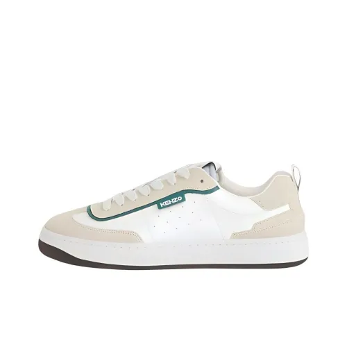 KENZO Kourt 80 Low Топ Повседневная обувь Мужская Белая