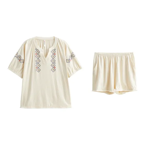 Song Qianya Пижамный комплект женский абрикосовый