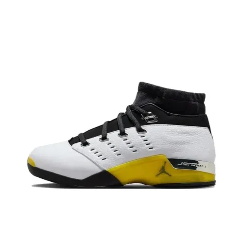 Jordan Air Джордан 17 Амортизаторы Противоскользящие Устойчивые к истиранию Высокий Топ Винтажные Баскетбольные Кроссовки Унисекс Белый