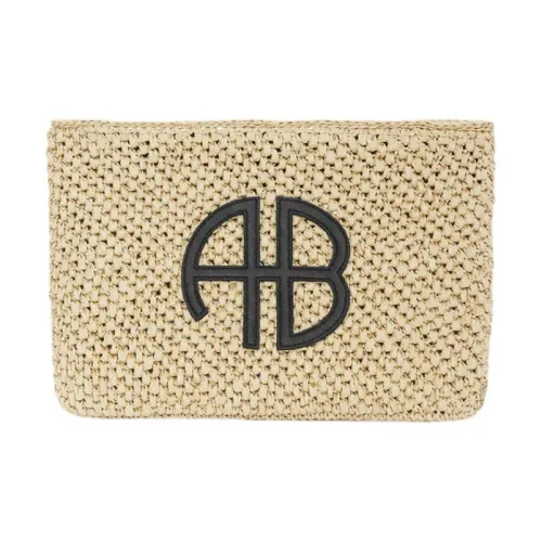 Anine Bing Морская трава Клатч Женские Естественный