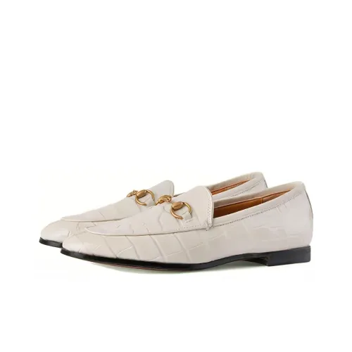 GUCCI Jordaan Лоферы Женские Белые