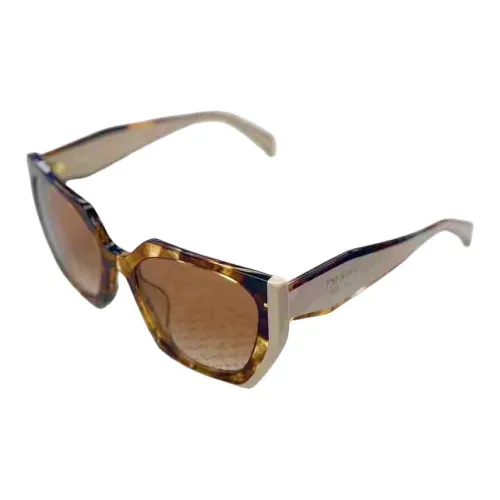 PRADA OVAL SUNGLASSES Унисекс Коричневый