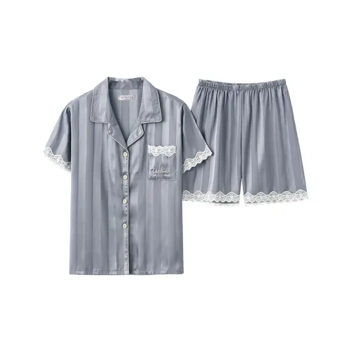 Пижамный комплект для студентов в общежитиях домашний готовый к использованию унисекс комбинированный синий