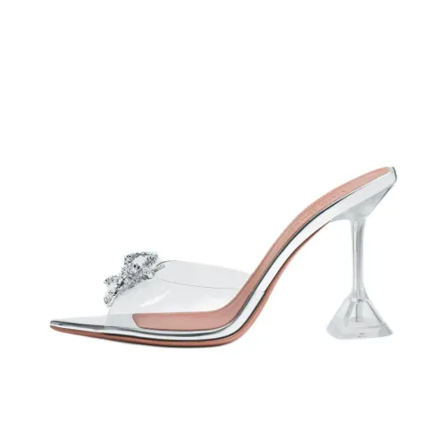 AMINA MUADDI Слипоны 9,5 см Женские Серебряные