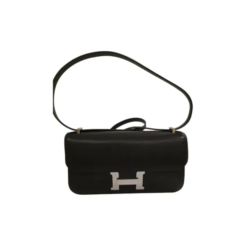 HERMES Chamkila шевро кошелек ручная сумка через плечо сумка на плечо женская 89 черный