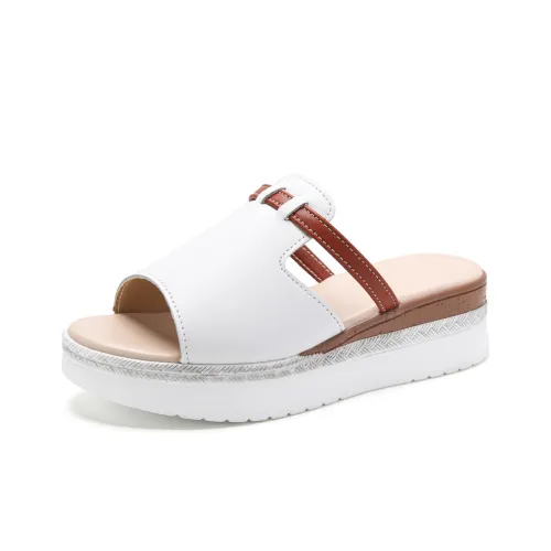 Reivanti Резиновая подошва противоскользящие слипоны женские белые