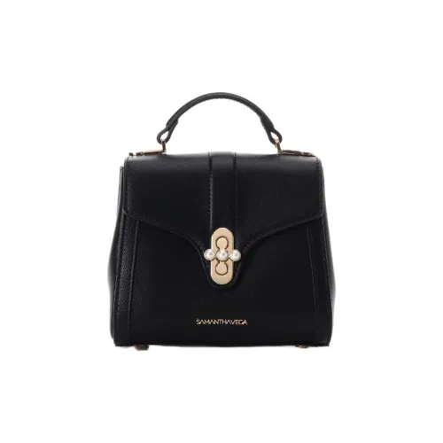 SAMANTHA THAVASA Синтетическая кожа Портативная Сумка через плечо Сумка на плечо Женская Черная