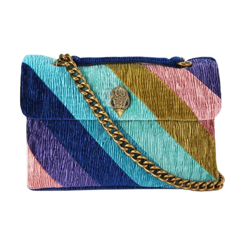 Kurt Geiger London Вельвет Сумка через плечо Женская Синяя и Многоцветная