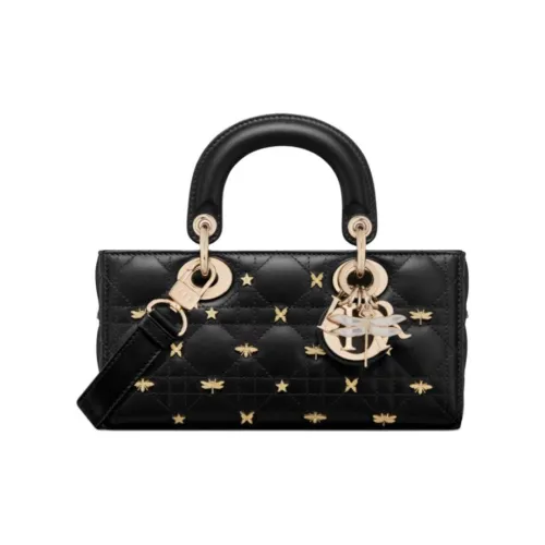 DIOR Sheepskin Сумка Lady Dior Сумка Маленькая Женская Черная