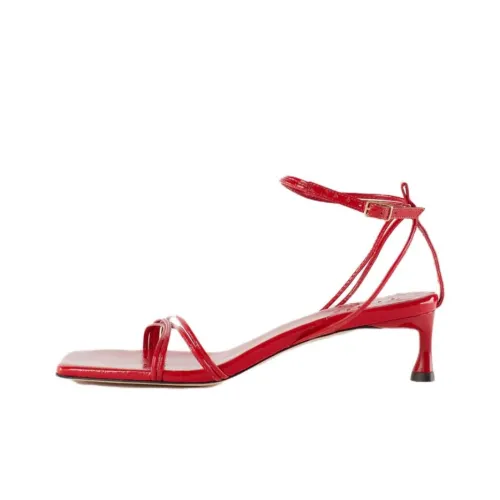 TIBI HARPER Naplack One Ремешок Сандалии Женские Красные