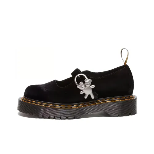 Dr.Martens Квадратный каблук Mary Jane Женские Черные
